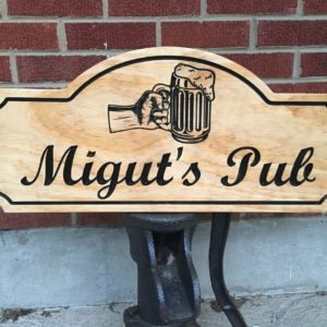 Bar or Game Room Personalized Wooden Sign