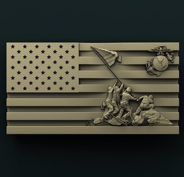 0436. Iwo Jima Flag