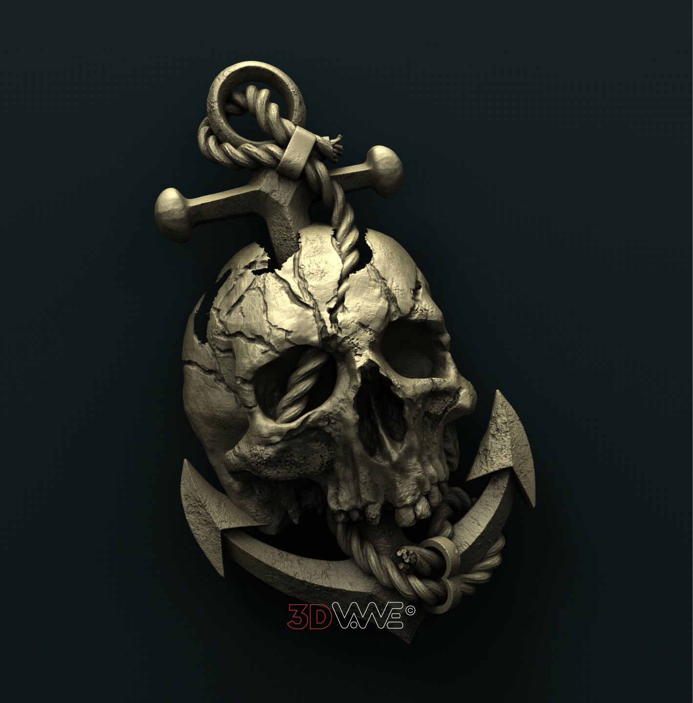 0782 Skull and Anchor