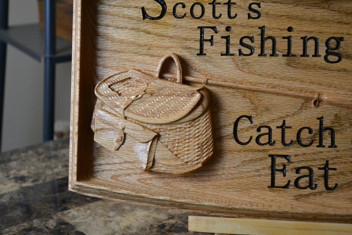 Gone Fishing Sign - Rustic Home Décor, Fishing Gifts - Allhap