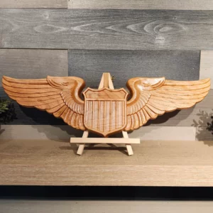 US Air Force Pilot Wings – USAF Pilot Wings – 3D Carved Pilot Wings – Air Force Pilot Wings – Air Force Gifts – Wood Aviator Wings